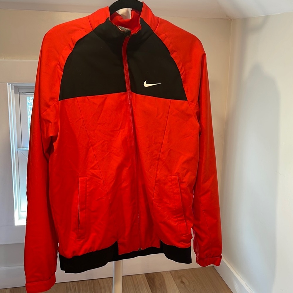 Nike Zip Up, Red & Black, Size M
